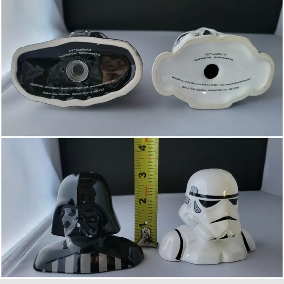 STAR WARS MUG LOT/1986 VINTAGE Star Tours/Salt and Pepper Shakers/Hallmark Frame - Picture 12 of 13